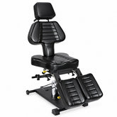 Relaxus Pneumatic Tattoo Bed and Chair Professional hydraulic tattoo chair Adjustable tattoo bed with pneumatic backrest Tattoo chair with adjustable armrests and leg rest
Relaxus tattoo bed with face cradle
Professional tattoo chair with 4-inch upholstery Hydraulic tattoo bed with powder-coated steel frame
Tattoo chair in Pearl Black eco leather
Tattoo bed with adjustable backrest and leg rest Professional tattoo studio chair