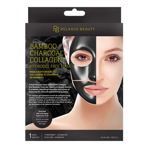 Charcoal Collagen Hydrogel Facial Mask Displayer of 6