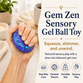Gem Zen Sensory Gel Ball Toy
Faceted sensory gel squeeze ball
Slow-rise iridescent gel ball toy
Sparkly sensory squeeze ball
Textured gel ball fidget toy
Compact sensory gel ball toy
