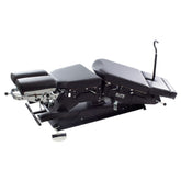 Elite manual flexion chiropractic table
Manual flexion table with electric elevation Chiropractic table with axial rotation upgrade 21 inch chiropractic treatment table Manual flexion control handle chiropractic table