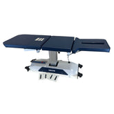 Elite PT Series electric elevation table
24 inch wide treatment table with electric lift Physical therapy table 18 to 38 inch elevation Elite PT table with adjustable head and back rest
Cordless electric treatment table