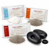 Thermabliss self-heating and cooling charges Thermabliss 36-treatment thermal charge pack Water-activated Thermabliss heating charges
Thermabliss charges for ceramic massage stones Thermabliss charges for porcelain massage shells
Portable thermal treatment charge system Thermabliss heating and cooling treatment supplies Professional massage thermal treatment charges