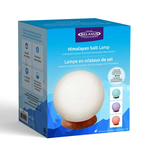 Sphere Colour-Changing Mini Himalayan Salt Lamp