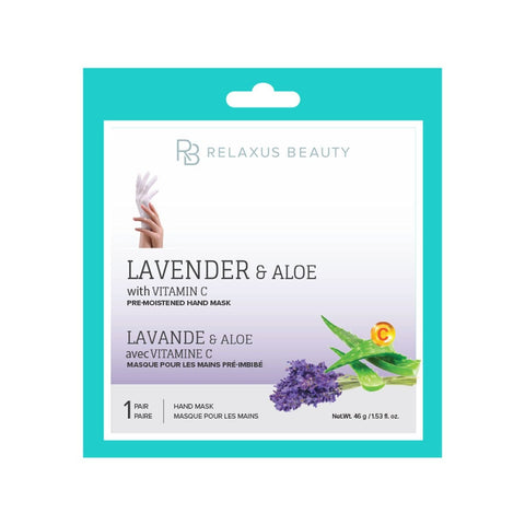 Lavender, Aloe, Vitamin C Hand Mask - Displayer of 12