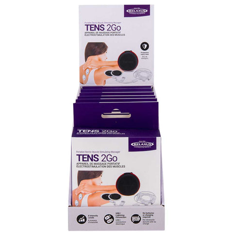 Tens 2Go Portable Electric Muscle Stimulating Massager - Displayer of 6