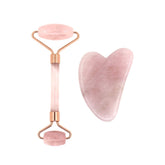 Rose Quartz Facial Roller & Gua Sha Set