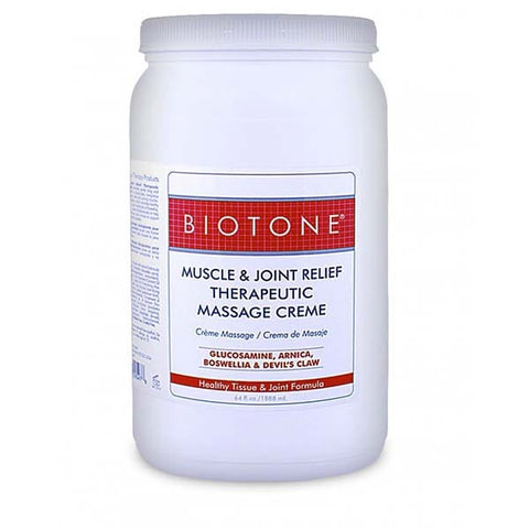 Biotone Muscle & Joint Therapeutic Massage Creme 1/2 Gallon