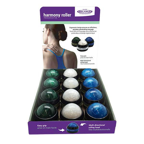 Harmony Handheld Massage Rollers Displayer of 12