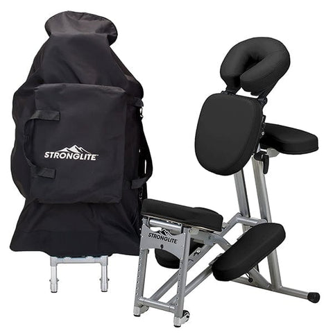 Black Stronglite Ergo Pro II Portable Massage Chair Package