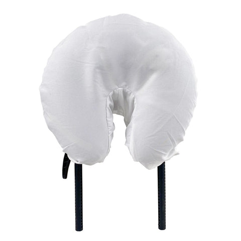 White Microfiber Fitted Face Cradle Covers