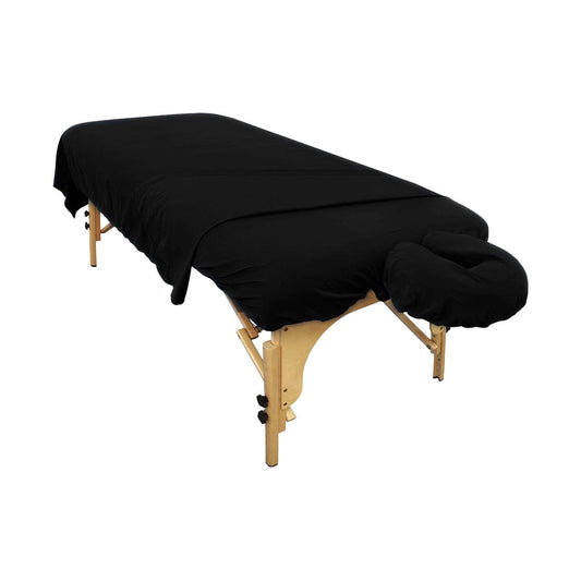 Black Microfiber Massage Table Sheets