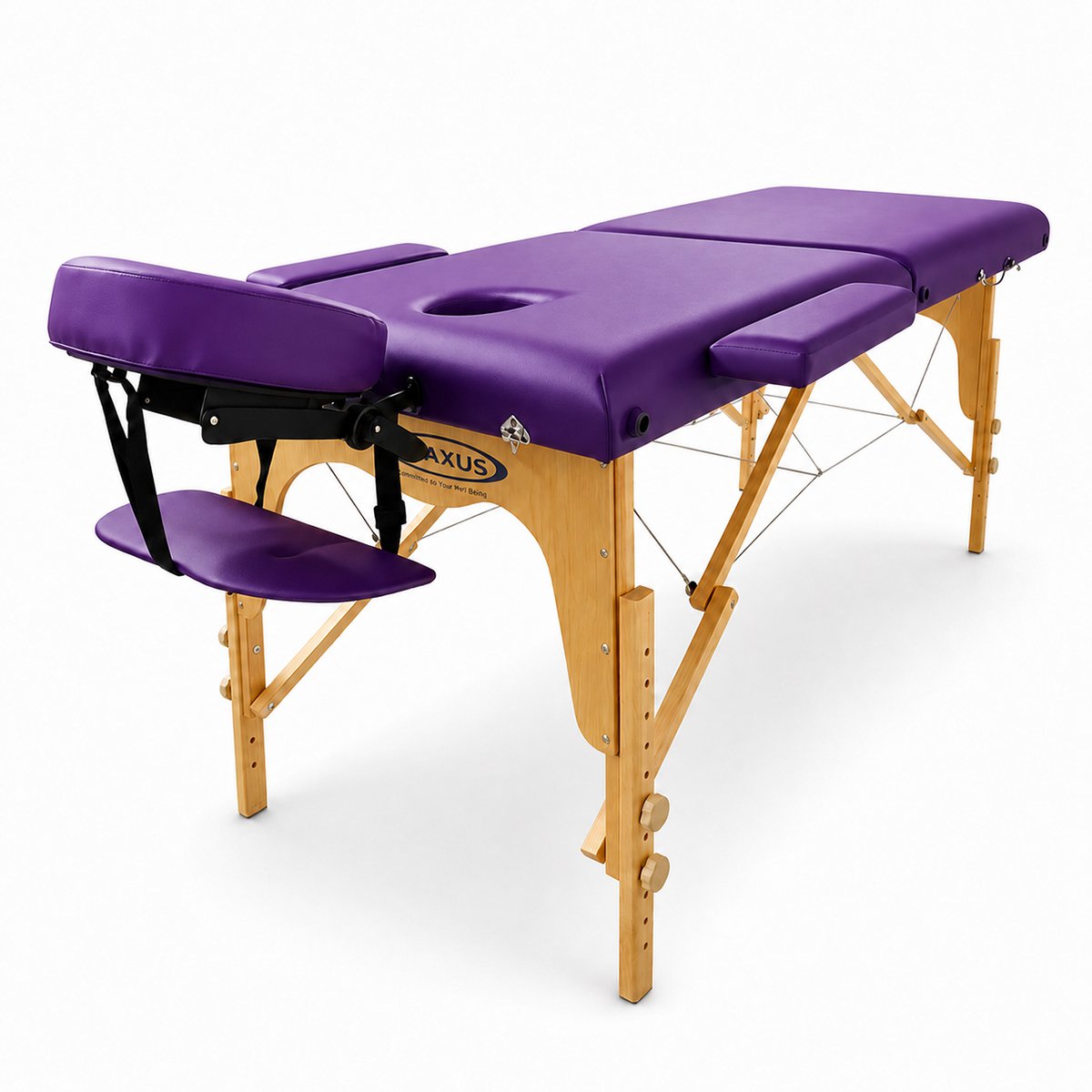 Relaxus Prolite purple portable massage table package Relaxus Prolite portable massage table with face cradle purple folding massage table with beech wood frame Portable massage table package with armrests and carrying bag Relaxus Prolite massage table with microfiber sheet set Purple massage table with high-density foam Portable massage table package for students and mobile therapists Relaxus Prolite massage table with carrying case and linens
