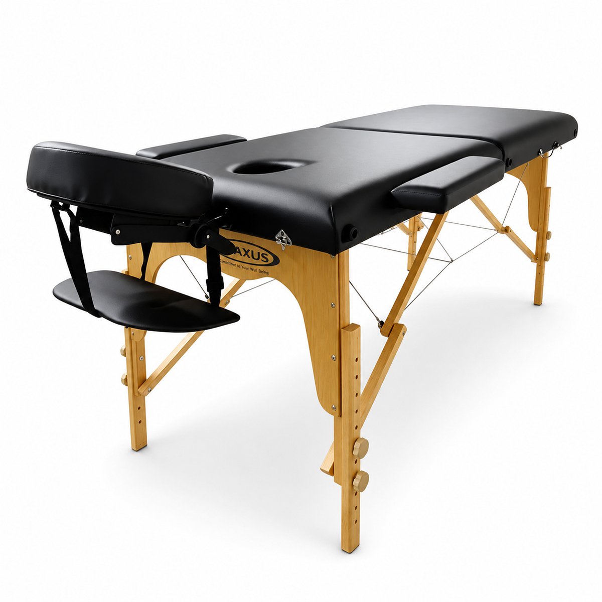 Relaxus Prolite black portable massage table package Relaxus Prolite portable massage table with face cradle
Black folding massage table with beech wood frame Portable massage table package with armrests and carrying bag Relaxus Prolite massage table with microfiber sheet set
Black massage table with high-density foam Portable massage table package for students and mobile therapists
Relaxus Prolite massage table with carrying case and linens