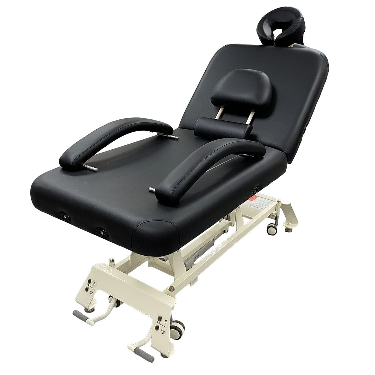 Apollo Tilt Electric Massage Table RMT package Complete massage therapy startup package Electric massage table with linens and warmer Apollo tilt table with pregnancy support cushion
RMT package with treatment room essentials Black electric massage table clinic package
