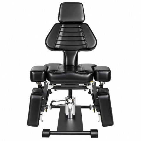 Relaxus Pneumatic Tattoo Bed and Chair Professional hydraulic tattoo chair Adjustable tattoo bed with pneumatic backrest Tattoo chair with adjustable armrests and leg rest
Relaxus tattoo bed with face cradle
Professional tattoo chair with 4-inch upholstery Hydraulic tattoo bed with powder-coated steel frame
Tattoo chair in Pearl Black eco leather
Tattoo bed with adjustable backrest and leg rest Professional tattoo studio chair