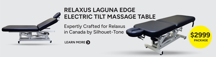 
Relaxus LAGUNA EDGE Ebony Black Electric Tilt Massage Table Package Deal