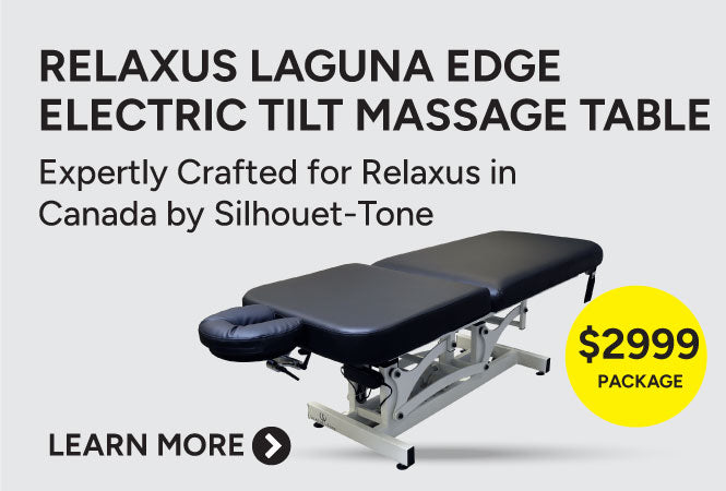 
Relaxus LAGUNA EDGE Ebony Black Electric Tilt Massage Table Package Deal