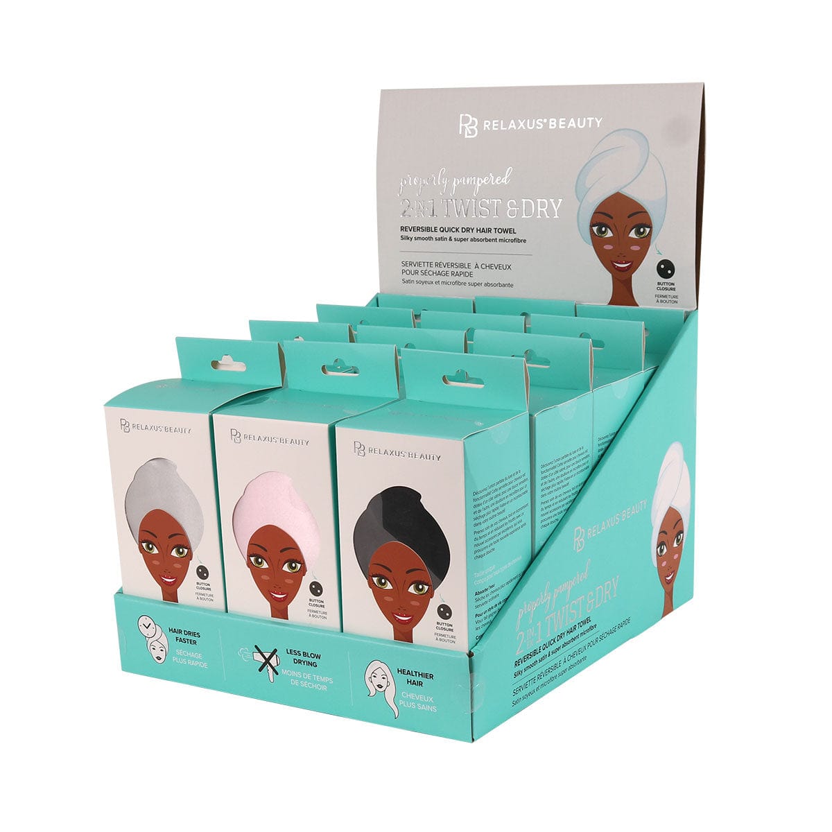 Twist & Dry Hair Towel Wrap