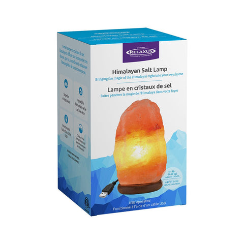 Amber Himalayan Mini Salt Lamp With USB