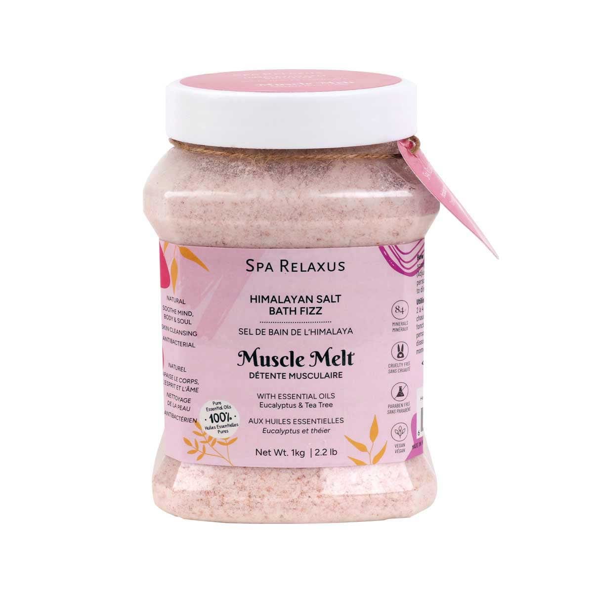 Himalayan Salt Bath Fizz (1 kg / 2.2 lb) Muscle Melt