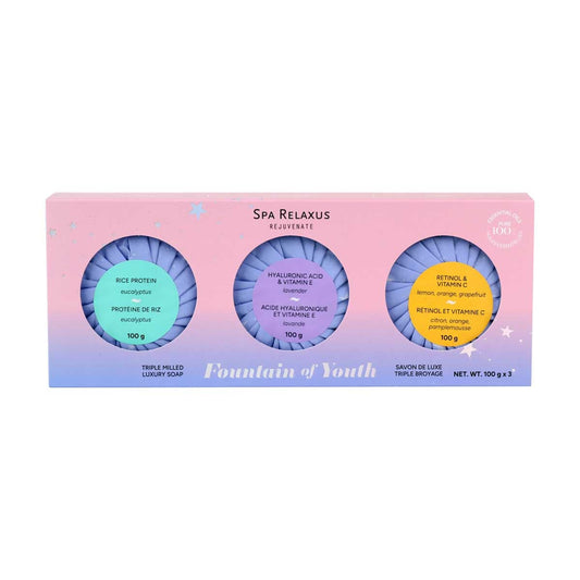 Fountain of Youth Triple Milled Soap 3-Piece Gift Set