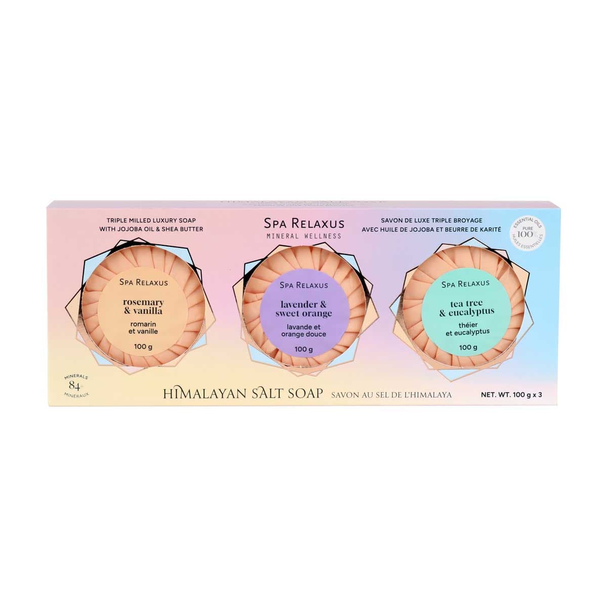 Himalayan Salt Triple Milled Soap 3-Piece Gift Set