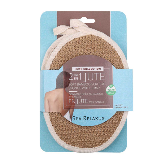 506360 Jute and Bamboo Scrub  2pack