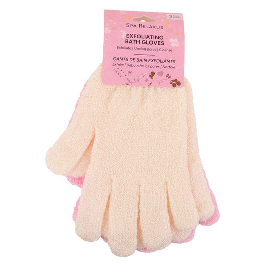 Moisturizing Exfoliating Nylon Bath Gloves (2-Pairs)