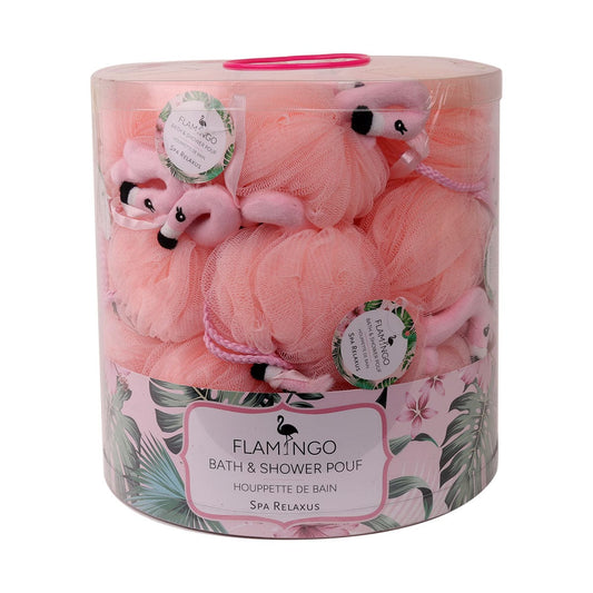 Flamingo Bath & Shower Pouf