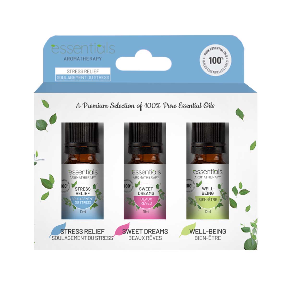 Essential Oils Gift Set (3 x 10 ml) - Displayer of 6