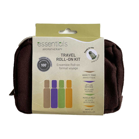 Essential Oils Travel Roll-On Kit (4 x 5 ml Bottles)