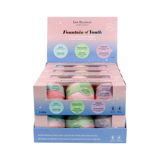 Fountain of Youth Bath Bombs displayer of 8