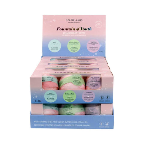 Fountain of Youth Bath Bombs displayer of 8