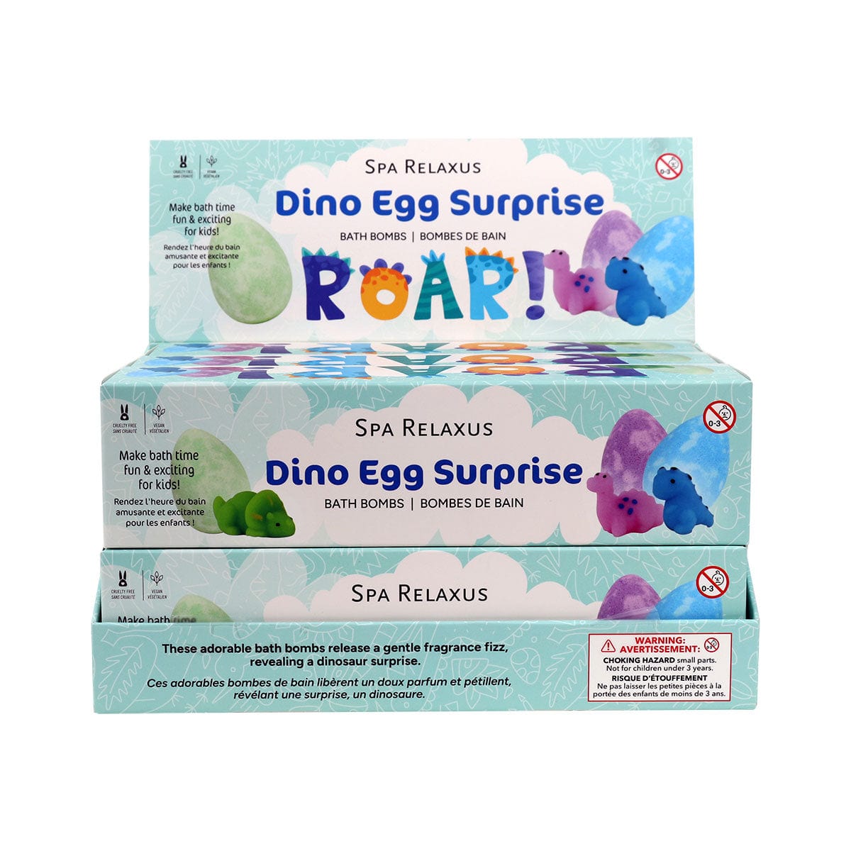 Dino Egg Surprise Bath Bombs (3 x 100g)  
