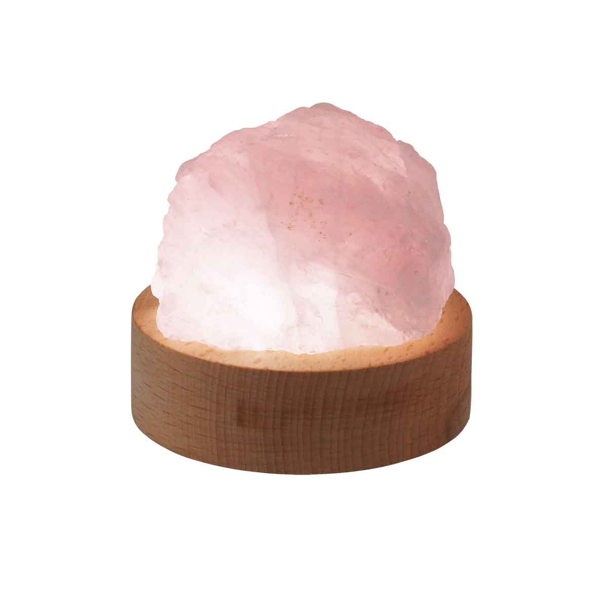 Crystal Aura Rose Quartz Healing Lamp