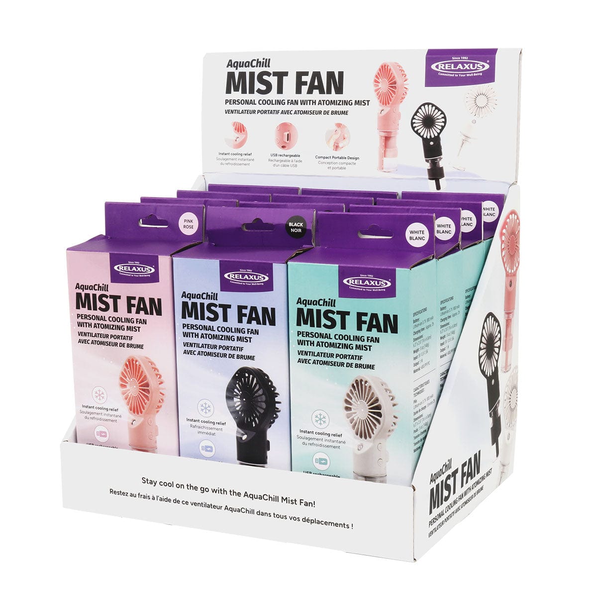 AquaChill Mist Travel Fan