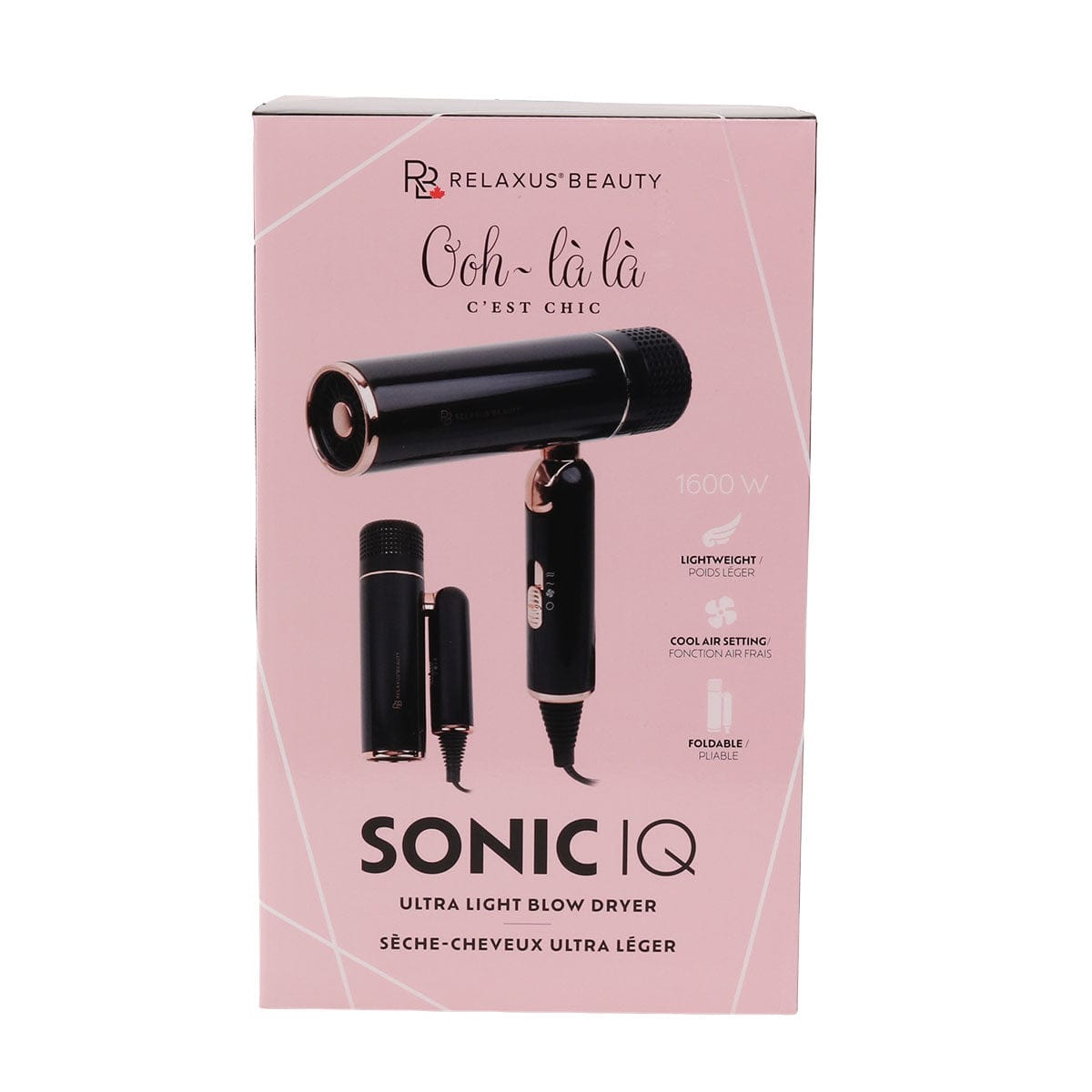 Black Sonic IQ Ultra Light Blow Dryer