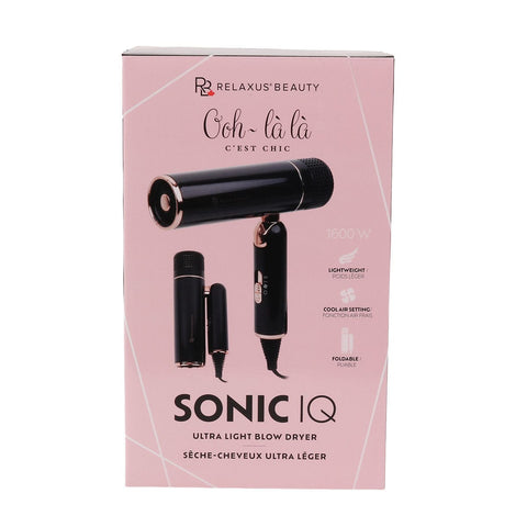 Black Sonic IQ Ultra Light Blow Dryer