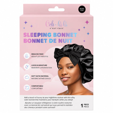Black hair bonnet for sleeping
Adjustable sleeping bonnet with long ties Polyester hair bonnet for curly hair
Black hair bonnet for coily and textured hair Adjustable overnight hair bonnet
Hair bonnet with extra-long ties
Sleeping bonnet for long hair
Black polyester protective hair bonnet