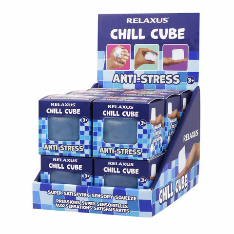 Chill Squishy Cube Sensory Toy - Displayer of 12