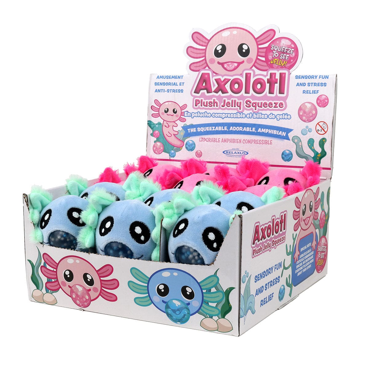  Axolotl Plush Jelly Squeeze Sensory Toy 