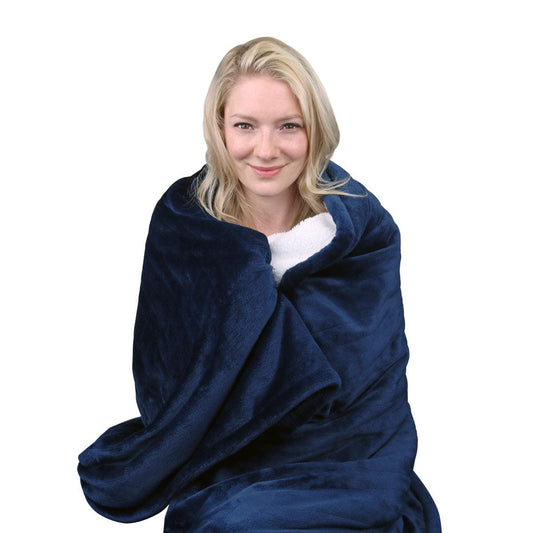 Sherpa Throw Heated Electric Blanket