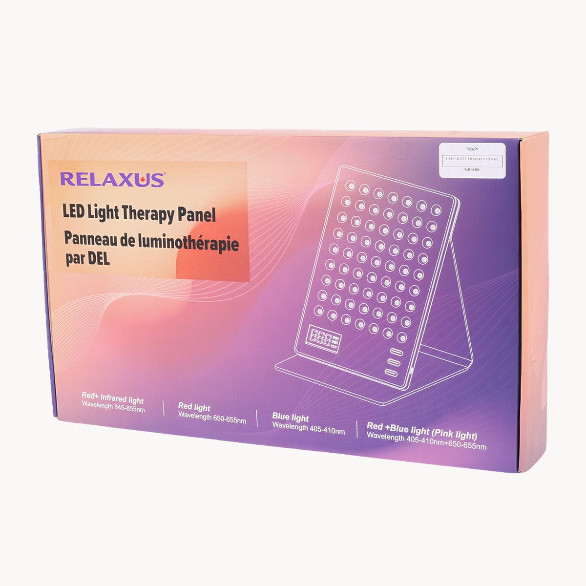 LED Red Light Therapy Panel for Skin & Wellness