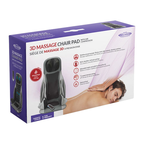 3D Massage Chair Pad With Heat & Air Compression