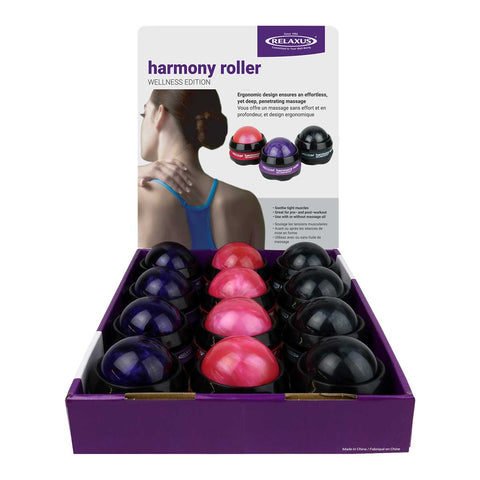 Wellness Edition Harmony Handheld Massage Rollers Displayer of 12