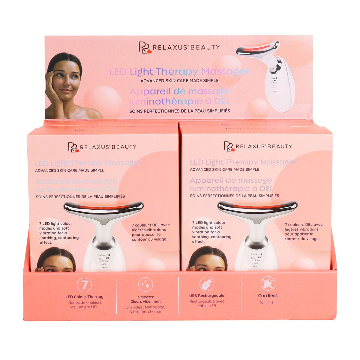 LED Light Therapy Face Massager 