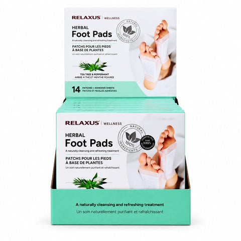 Tea Tree and Peppermint Herbal Foot Pads 14-patch herbal foot pad set with adhesive sheets Overnight tea tree and peppermint foot patches Herbal foot pads with bamboo vinegar and tourmaline Tea tree peppermint foot pad applied to sole Botanical overnight foot patch set Herbal foot pads with peppermint and tea tree oils
Seven-night herbal foot-care patch set