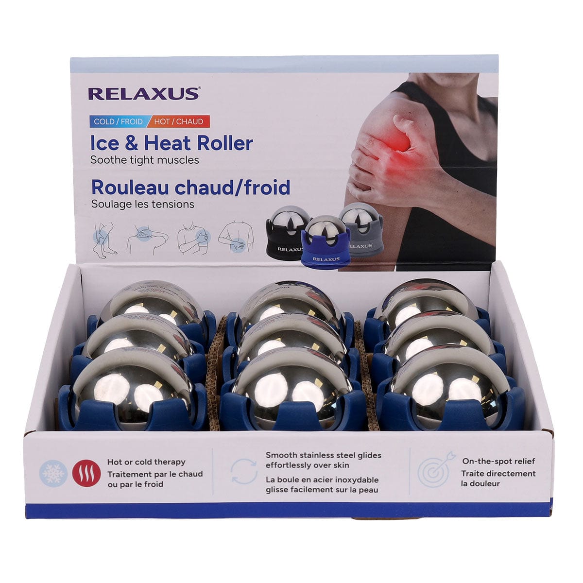 Harmony ICE Handheld Massage Rollers Displayer of 9