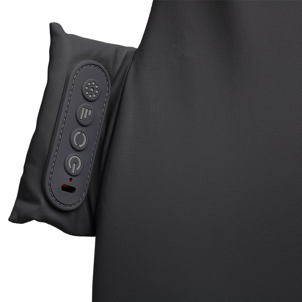 Chiro Back Pro cordless Shiatsu massage cushion Rechargeable back massage cushion with gentle heat
Shiatsu massage cushion with four deep-kneading nodes Chiro Back Pro massage cushion on a chair Ultra-thin cordless back massager with elastic straps Rechargeable Shiatsu back cushion with three massage zones
Back massage cushion with vegan leather and breathable mesh
Chiro Back Pro massage cushion with Type-C charging cable