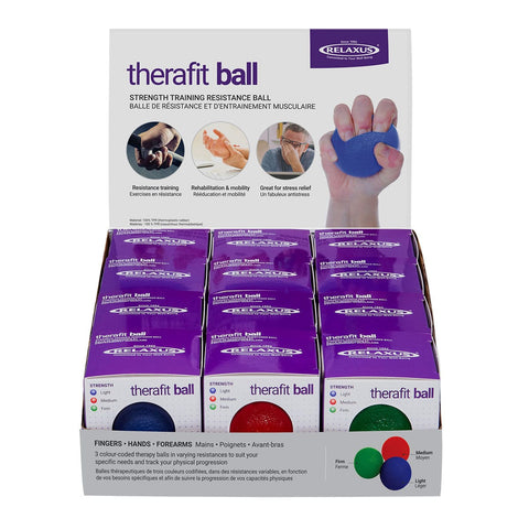 Therafit Hand Therapy Balls Displayer of 12